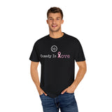 Comedy Is Love Breast Cancer Awareness Tee. A portion of the proceeds will be donated to a local non profit organization helping families in recovery.