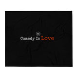Comedy Is Love Soft and Comfy Throw Blanket